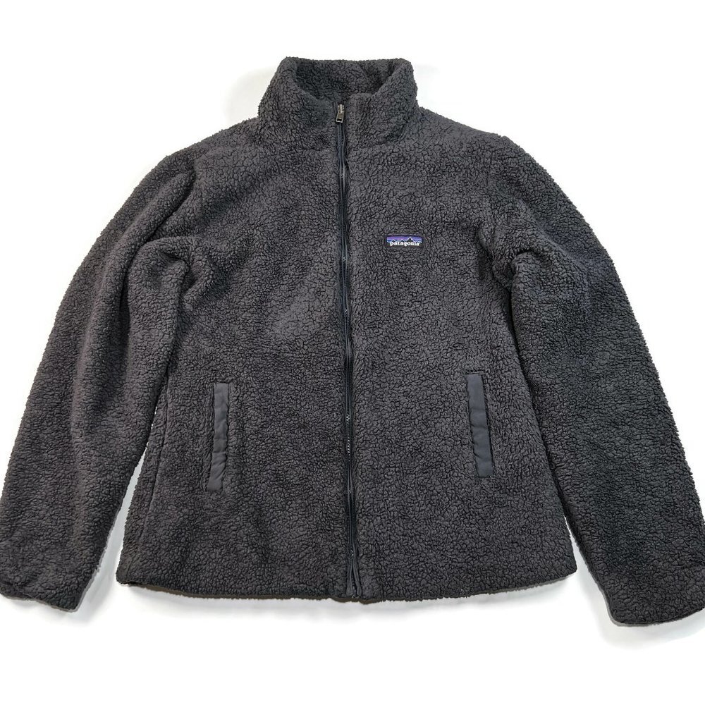 Patagonia Los Gatos Full Zip Deep Pile Fleece Sherpa Jacket Womens Medium Blue